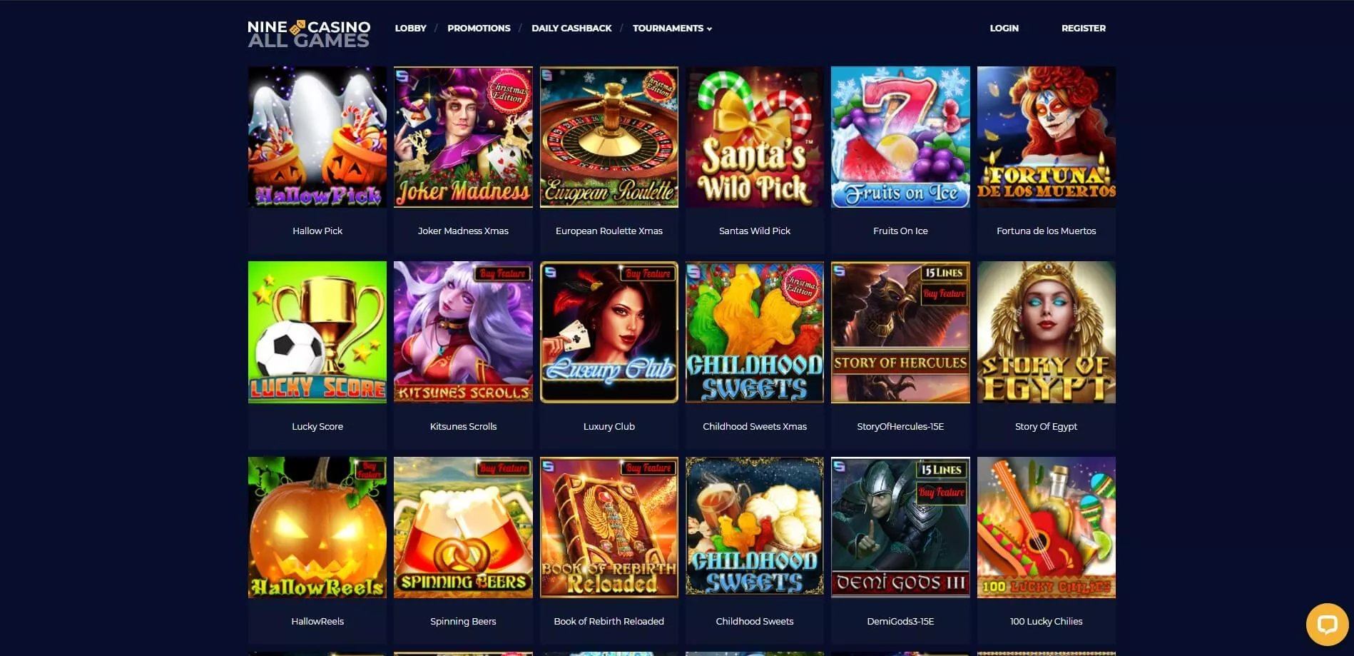 Nine casino android