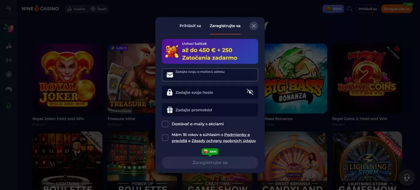 Nine casino android